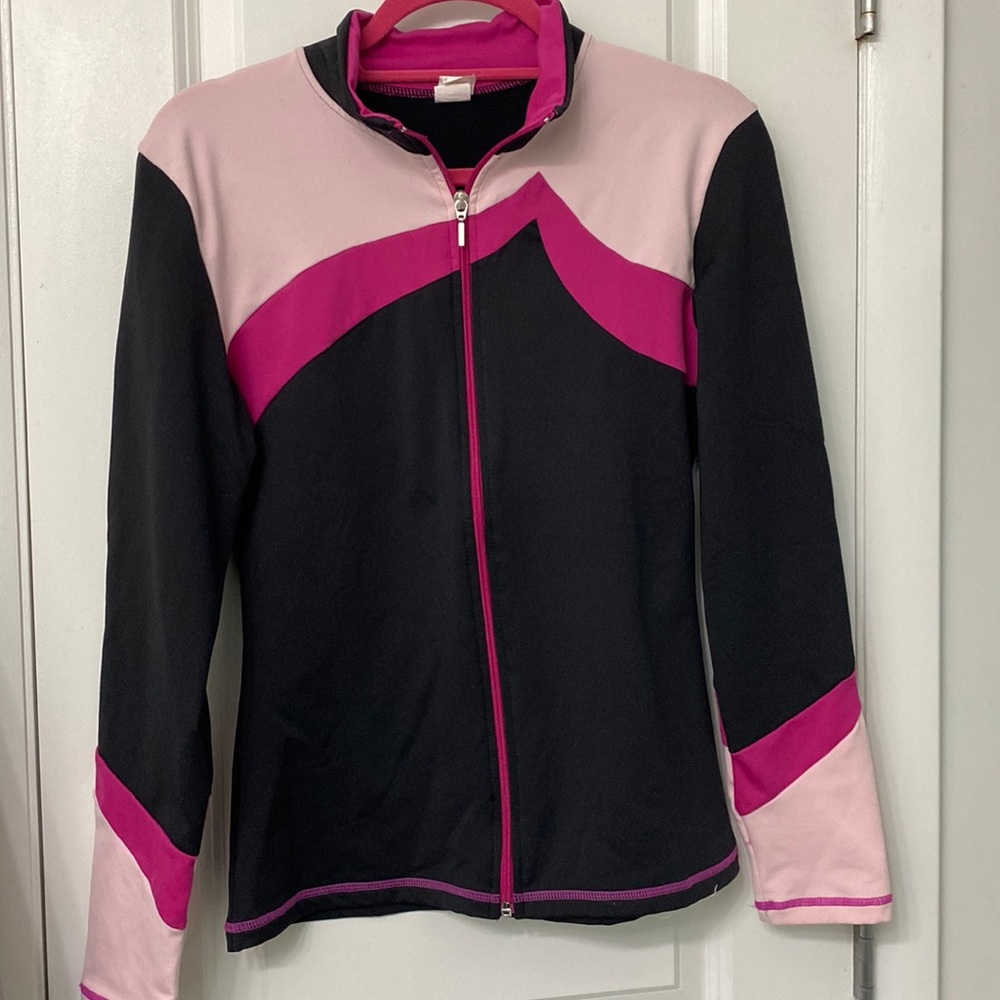 Chloe Noel Ice Figure Skating Jacket Adult Womens Medium Pink Black